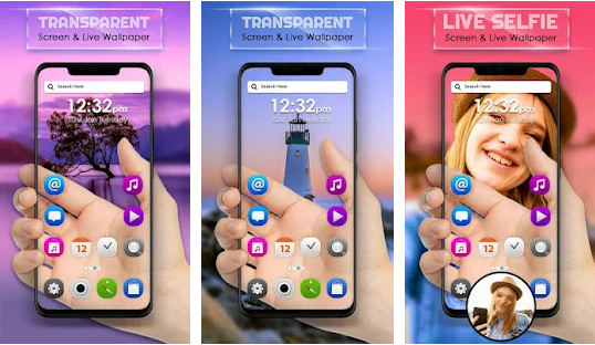 Transparent Screen & Live Wallpaper