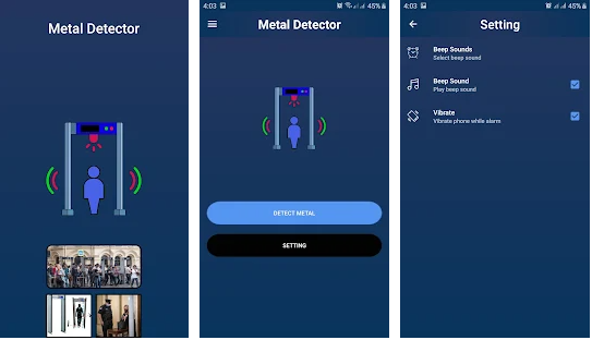 WITH SOUND, A REAL METAL DETECTOR