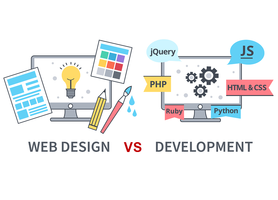 website design vs website development